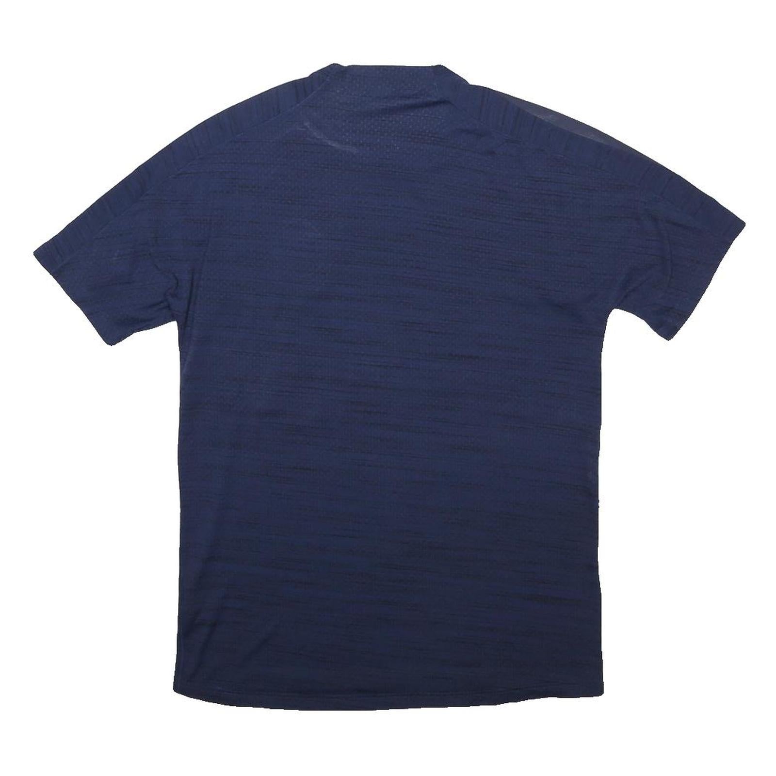NIKE Mens Navy Blue Paris Saint-Germain Football Shirt M Short Sleeve Crew Neck