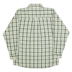 WRANGLER Mens Green & White Check Shirt XL Long Sleeve Cotton Comfortable Casual