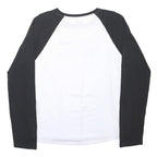 VANS Mens Black & White Graphic T-Shirt XL Long Sleeve Crew Neck Logo