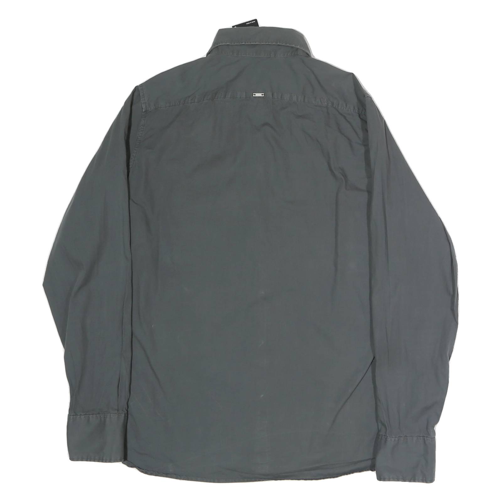 G-STAR Mens Grey Casual Shirt L Cotton Long Sleeve Button Collar