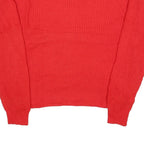 VAN HEUSEN Womens Red Plain Acrylic Crew Neck Basic Knit XL Jumper Soft
