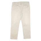 LEVI'S Mens Cotton Blend Beige Classic Straight Trousers W36 L27 Casual Comfort