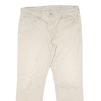 LEVI'S Mens Cotton Blend Beige Classic Straight Trousers W36 L27 Casual Comfort
