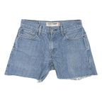 LEVI'S Womens Denim Blue Slim Straight Shorts M W30 Casual Cotton Blend