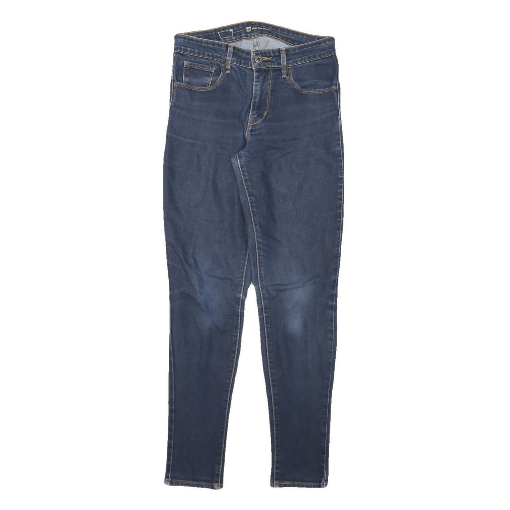LEVI'S Womens Slim Blue Denim Skinny Jeans W27 L30 Classic Cotton Blend Zip