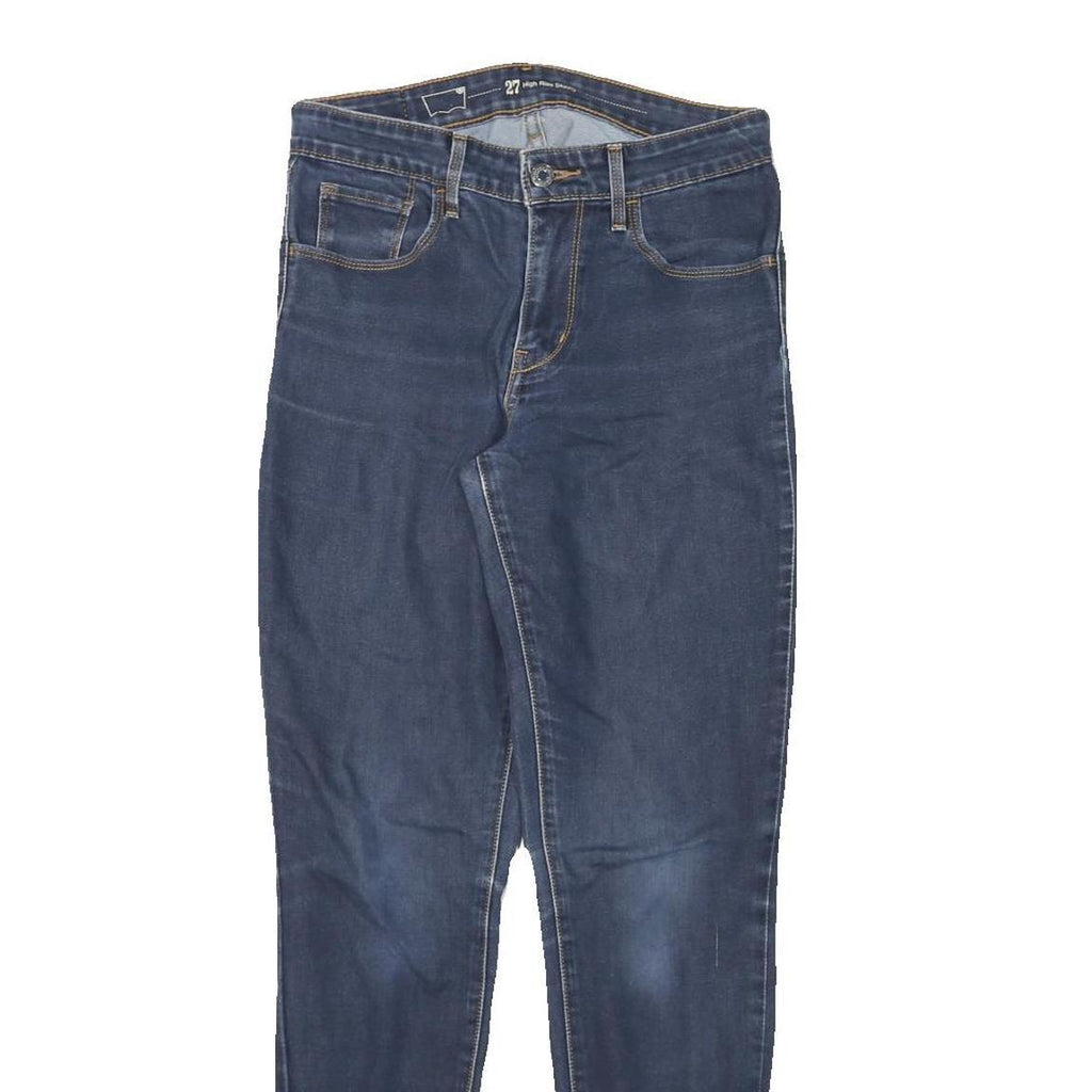 LEVI'S Womens Slim Blue Denim Skinny Jeans W27 L30 Classic Cotton Blend Zip