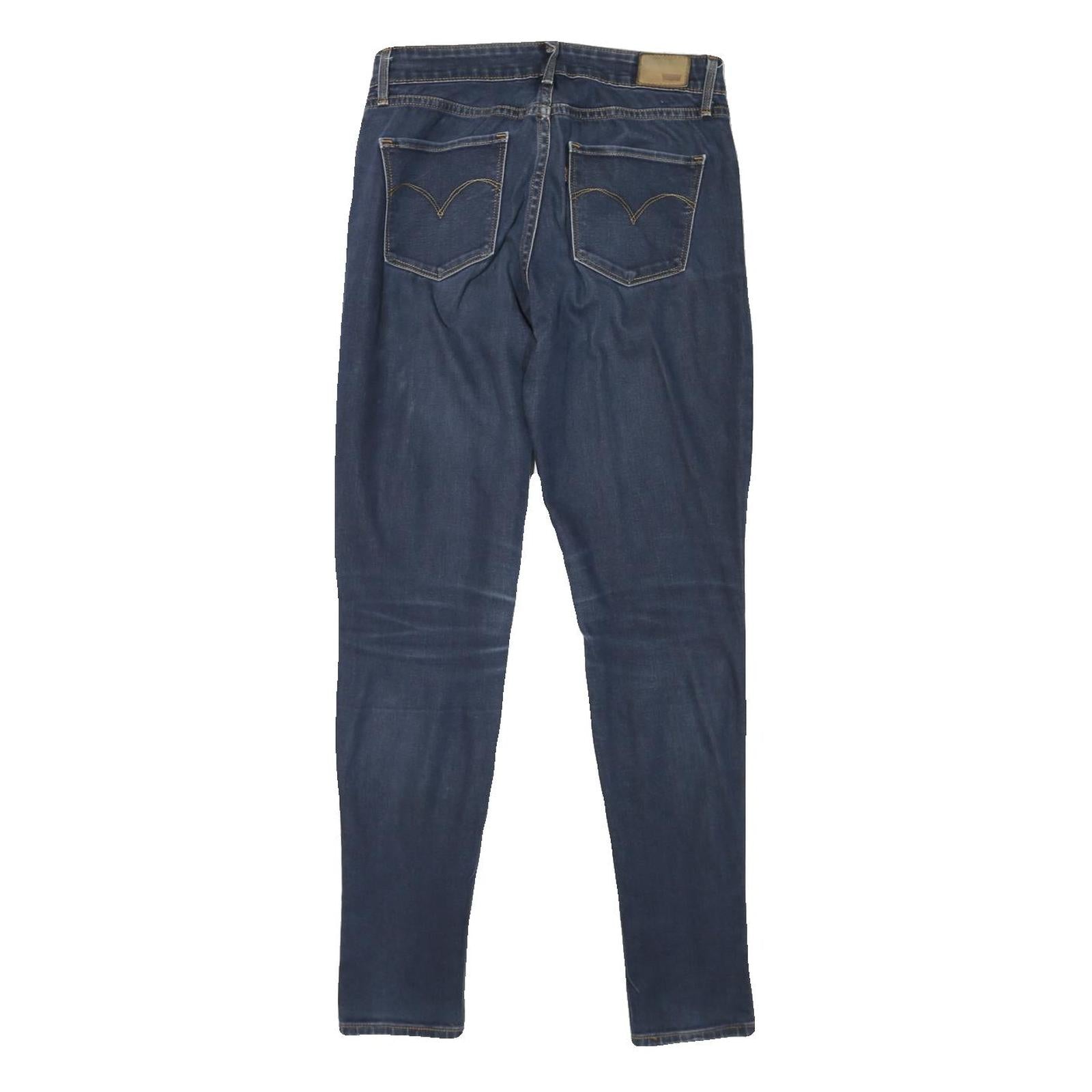 LEVI'S Womens Slim Blue Denim Skinny Jeans W27 L30 Classic Cotton Blend Zip