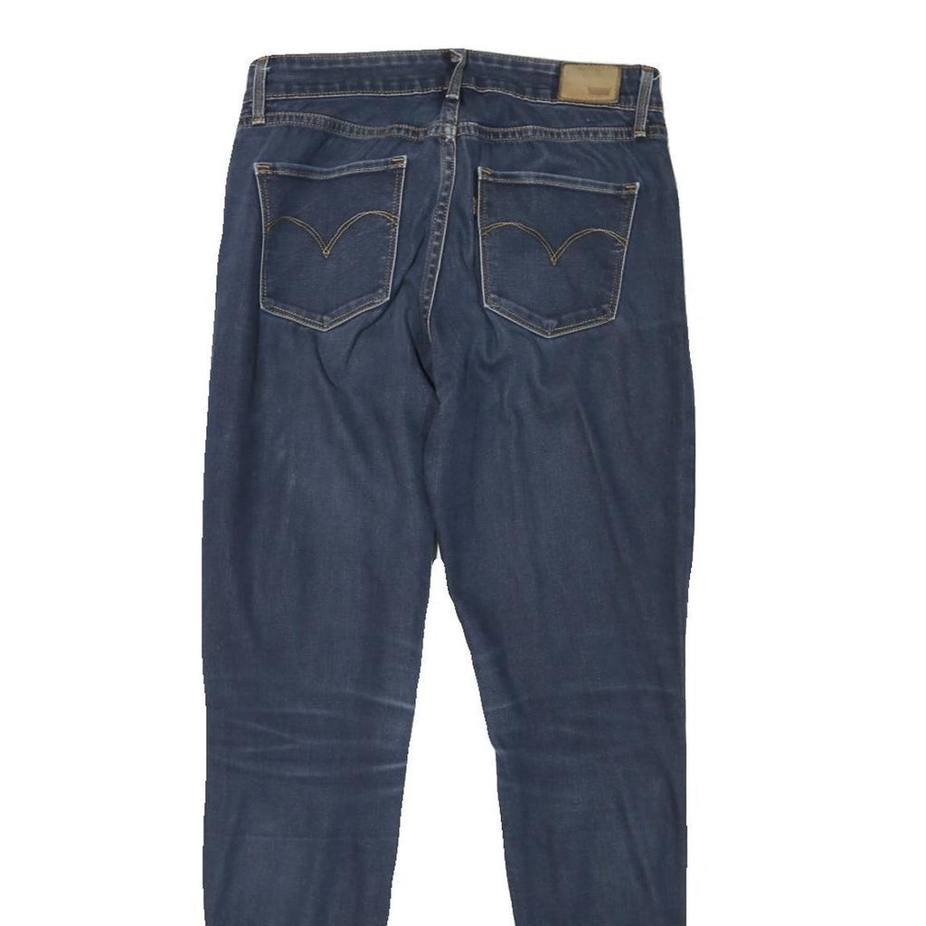 LEVI'S Womens Slim Blue Denim Skinny Jeans W27 L30 Classic Cotton Blend Zip