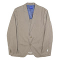 JOOP! Mens Beige Casual Jacket L Woven Button Closure Two Button Design