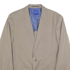 JOOP! Mens Beige Casual Jacket L Woven Button Closure Two Button Design