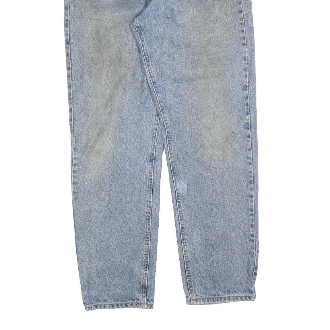 CARHARTT Mens Relaxed Blue Denim Jeans W33 L32 Cotton Blend Zip Casual Workwear