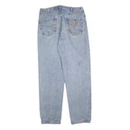 CARHARTT Mens Relaxed Blue Denim Jeans W33 L32 Cotton Blend Zip Casual Workwear