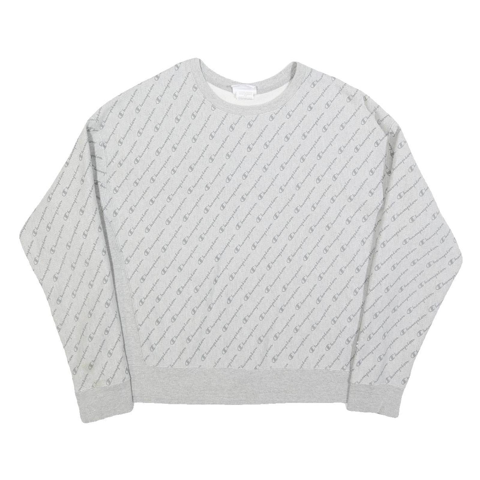 CHAMPION REVERSE WEAVE Womens Grey Sweatshirt 2XL Crew Neck Cotton Blend