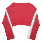 UMBRO Womens Red Black & White Modern T-Shirt M Long Sleeve Crew Neck Sportswear