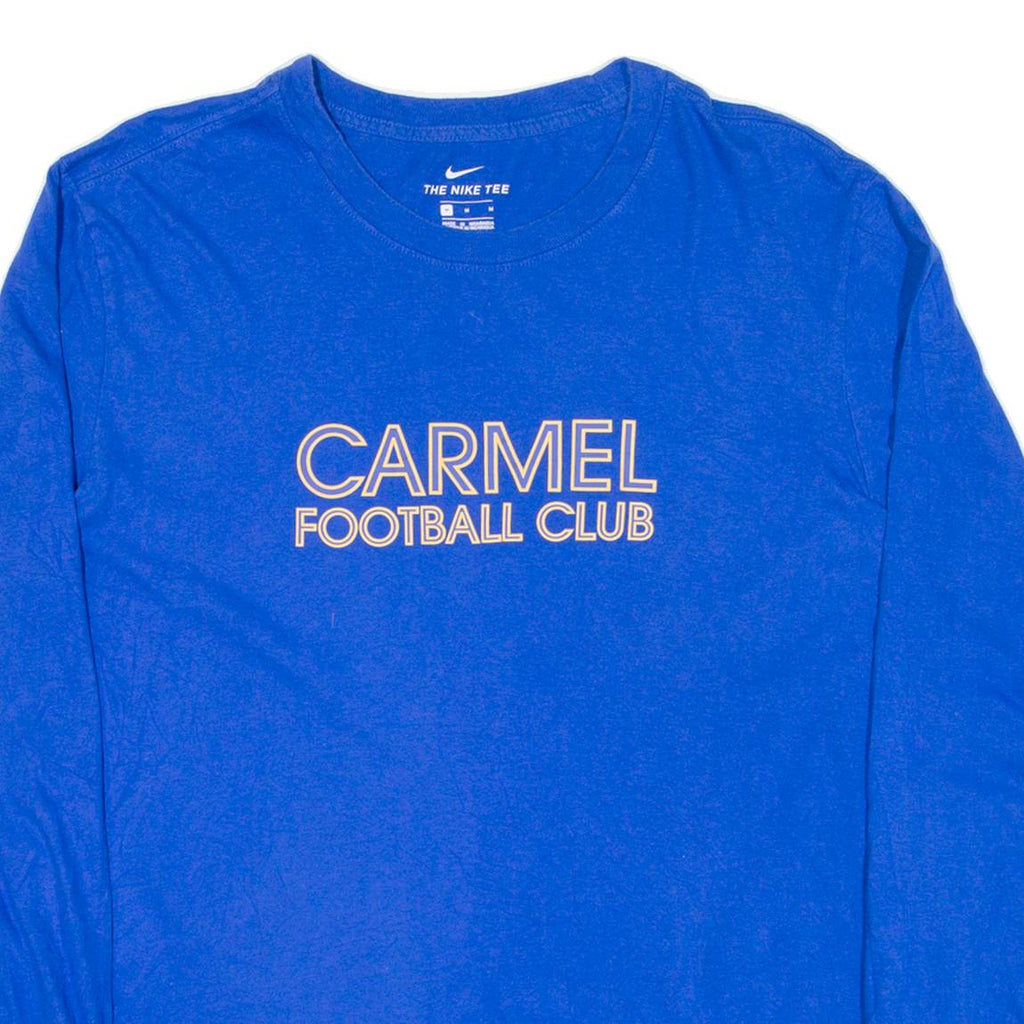 NIKE Carmel Football Club Mens T-Shirt Blue Long Sleeve USA M