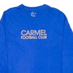 NIKE Carmel Football Club Mens T-Shirt Blue Long Sleeve USA M