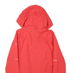 JACK WOLFSKIN Womens Red Outdoor Jacket S Polyester Blend Waterproof Hooded Zip