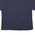 NAUTICA Mens Navy Blue Short Sleeve Plain XL Cotton Blend Polo Shirt Casual