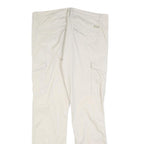 AUTHENTIC CASUAL WEAR Mens Cotton Blend Beige Regular Fit Cargo Trousers W36 L32