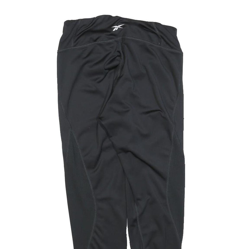 REEBOK Womens Joggers Black M W26 L27 Polyester Blend Slim Tapered Fit