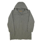 TIMBERLAND Mens Grey Cotton Blend Jacket XS Hooded Zip Casual Outdoor