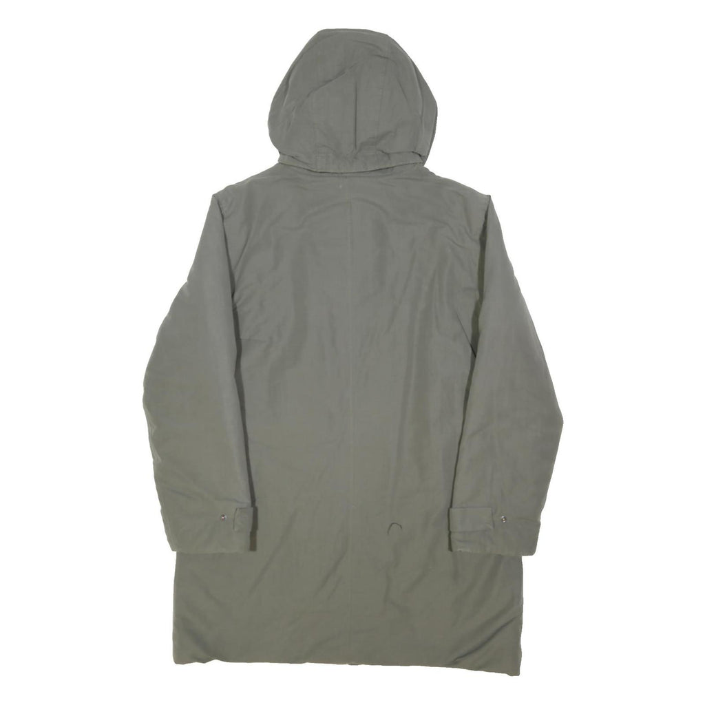 TIMBERLAND Mens Grey Cotton Blend Jacket XS Hooded Zip Casual Outdoor