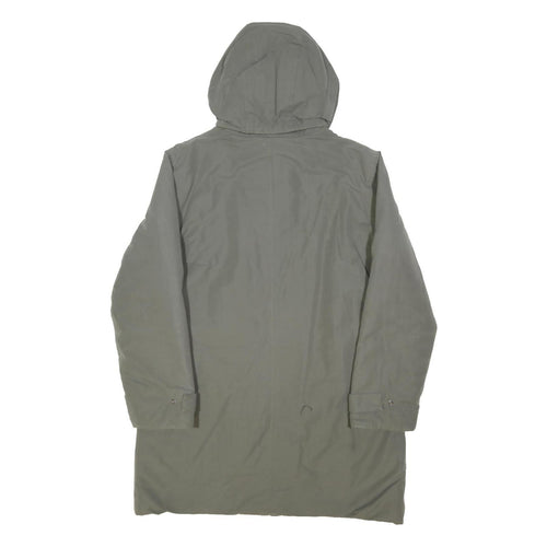 TIMBERLAND Mens Grey Cotton Blend Jacket XS Hooded Zip Casual Outdoor