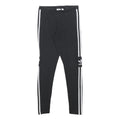 ADIDAS Womens Leggings Black & White Slim Tapered UK 10 W23 L25 Cotton Blend