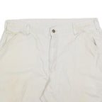 CARHARTT Mens White Casual Cotton Blend Shorts XL W38 Workwear Utility