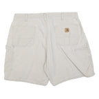 CARHARTT Mens White Casual Cotton Blend Shorts XL W38 Workwear Utility
