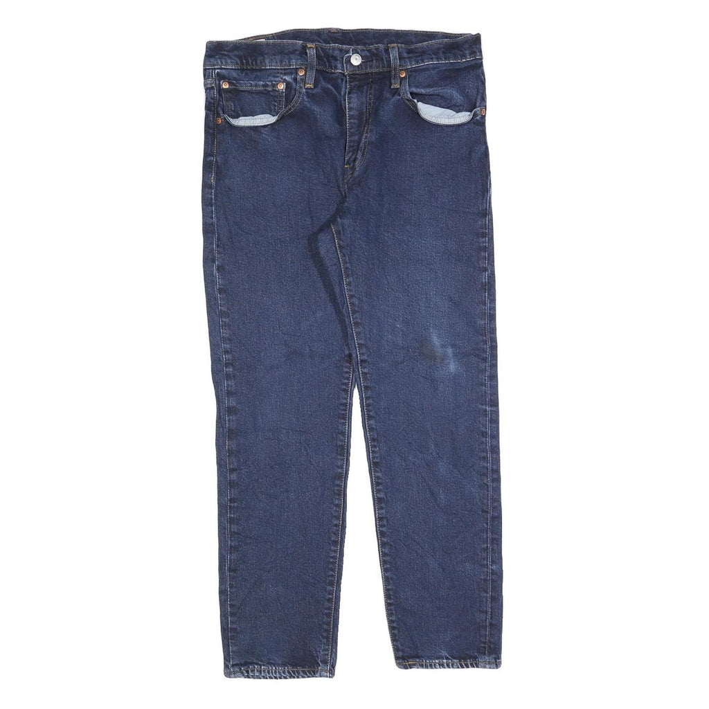 LEVI'S 502 Mens Jeans Blue Slim Straight Denim Medium W34 L27 Classic Fit