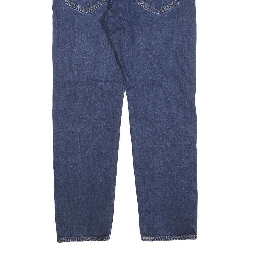 LEVI'S 502 Mens Jeans Blue Slim Straight Denim Medium W34 L27 Classic Fit