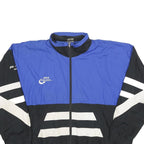 PRO TOUCH Mens Blue & Black Sports Jacket L Polyester Blend Zip Athletic Fit