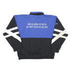 PRO TOUCH Mens Blue & Black Sports Jacket L Polyester Blend Zip Athletic Fit