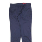 HUGO BOSS Womens Navy Blue Slim Zip Trousers W28 L30 Tailored Classic Fit