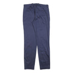 HUGO BOSS Womens Navy Blue Slim Zip Trousers W28 L30 Tailored Classic Fit