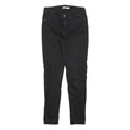 LEVI'S 711 Womens Slim Black Denim Raw W27 L30 Stretch Slim Fit Jeans