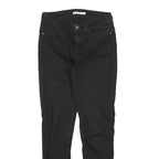 LEVI'S 711 Womens Slim Black Denim Raw W27 L30 Stretch Slim Fit Jeans