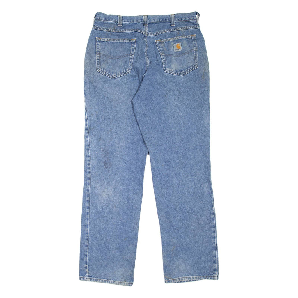 CARHARTT Workwear Mens Jeans Blue Relaxed Straight W33 L32