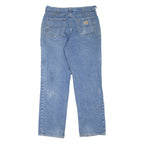 CARHARTT Workwear Mens Jeans Blue Relaxed Straight W33 L32