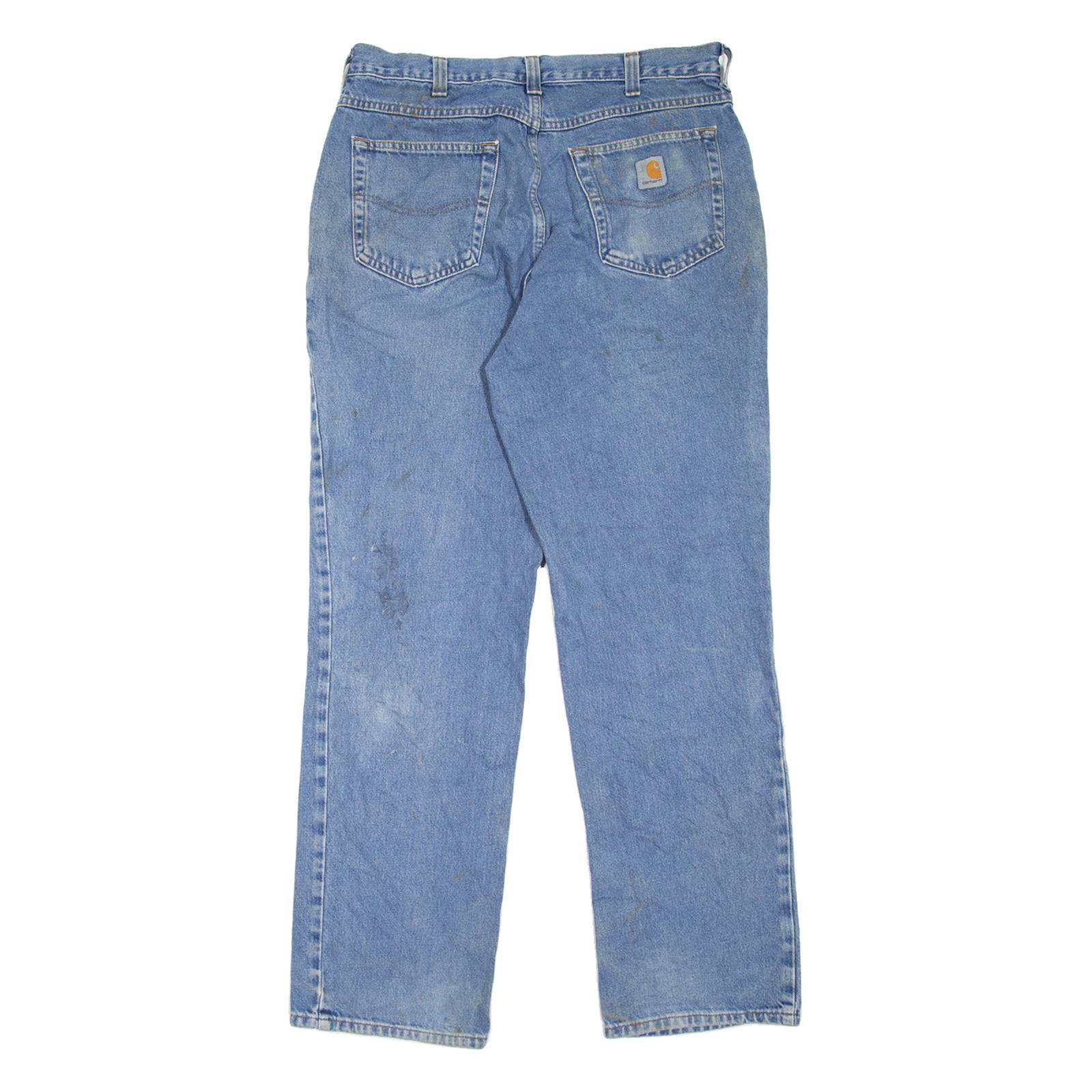 CARHARTT Workwear Mens Jeans Blue Relaxed Straight W33 L32