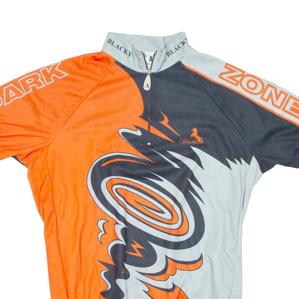 Cycling Womens Jersey Orange 1/4 Zip M