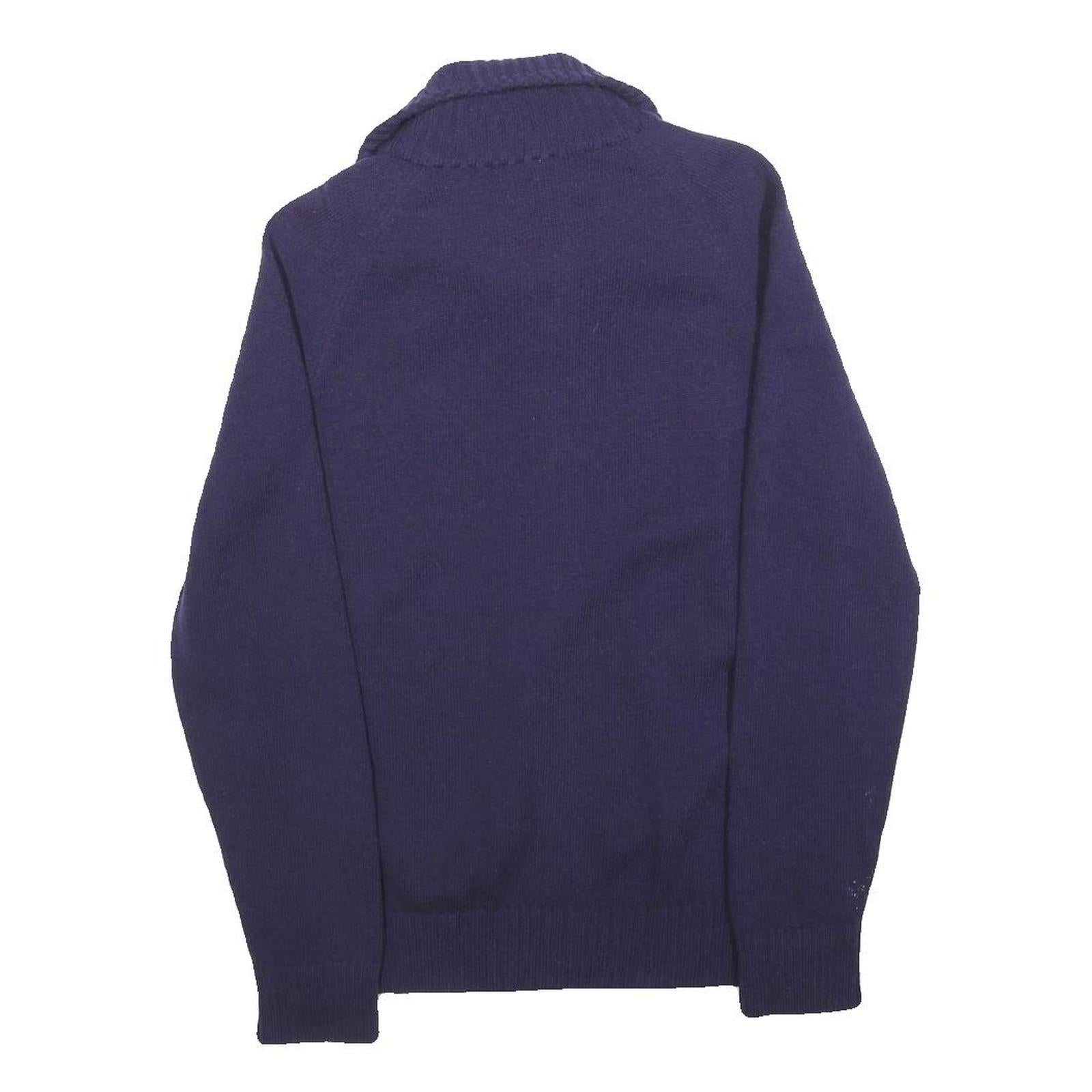 LACOSTE Boys Blue Plain Pullover Crew Neck Basic Knit L Jumper