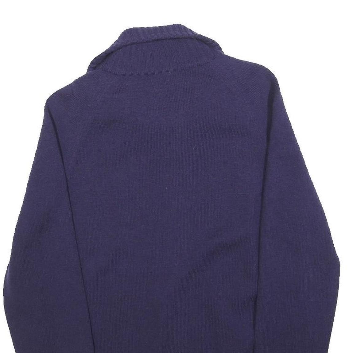 LACOSTE Boys Blue Plain Pullover Crew Neck Basic Knit L Jumper