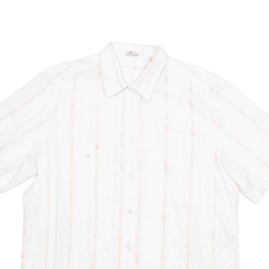 VAN LAACK Womens Shirt White Striped M