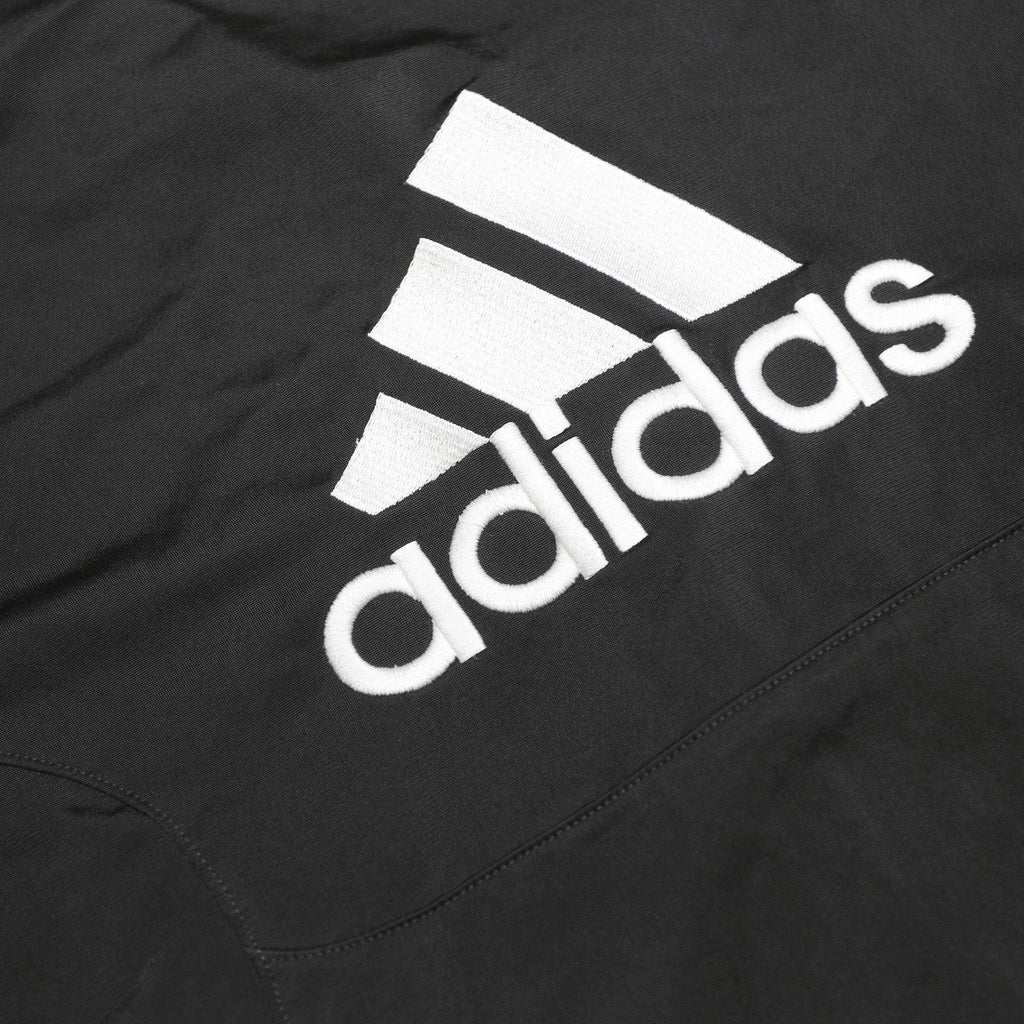 ADIDAS Mens Black Jacket L Polyester Track Zip Logo 3 Stripes Sportswear