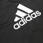 ADIDAS Mens Black Jacket L Polyester Track Zip Logo 3 Stripes Sportswear