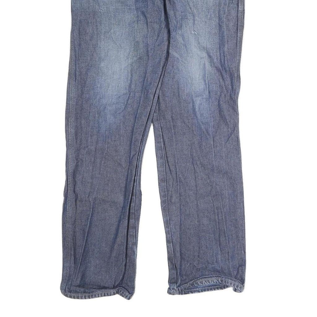 DICKIES Mens Slim Blue Denim Jeans W37 L34 Classic Cotton Zip Pockets