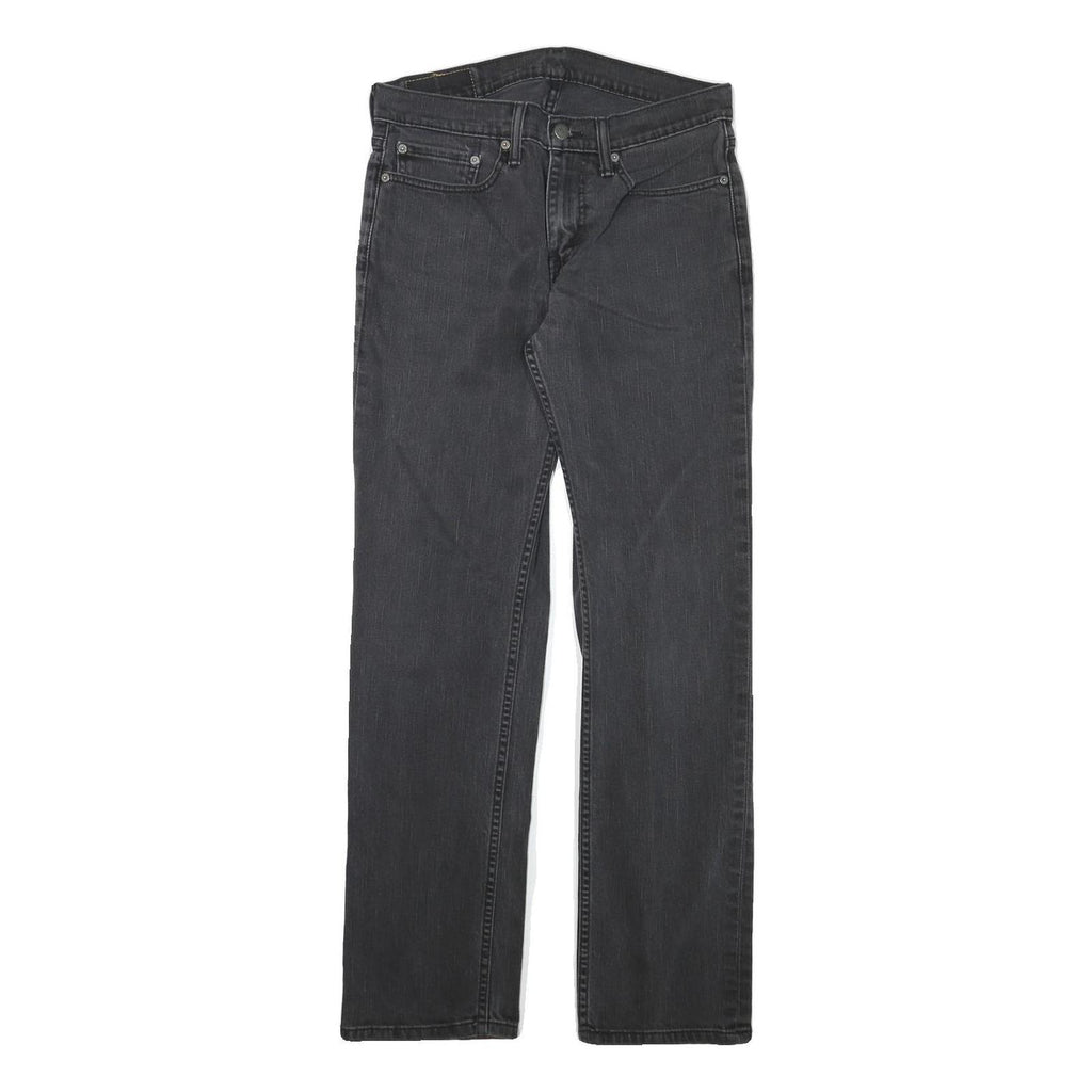 LEVI'S Mens Jeans Black Slim Skinny Denim W30 L30 Classic Zip Pockets