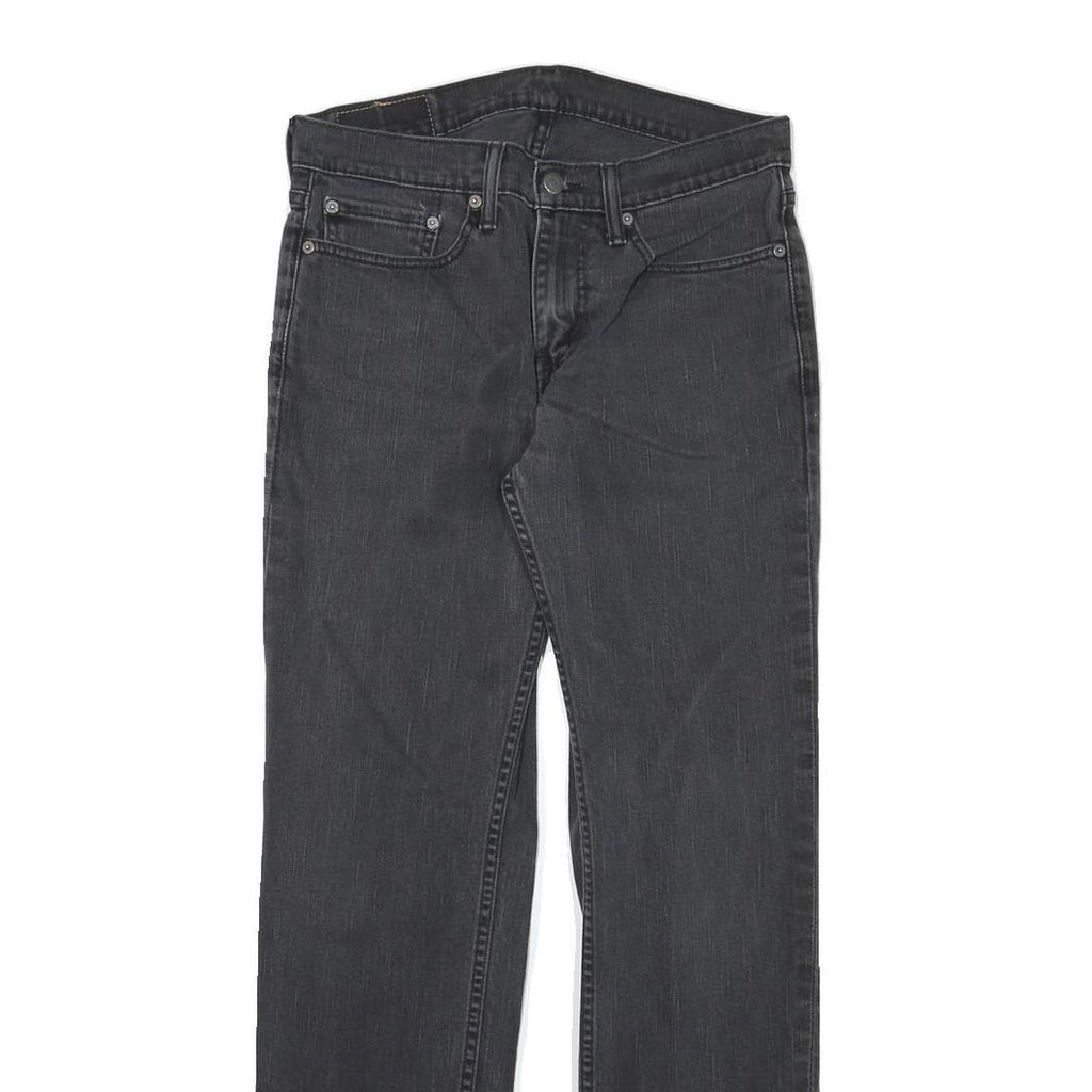 LEVI'S Mens Jeans Black Slim Skinny Denim W30 L30 Classic Zip Pockets